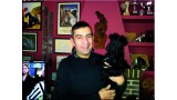 Kerry Blue Terrier. Miguel con Tatyana