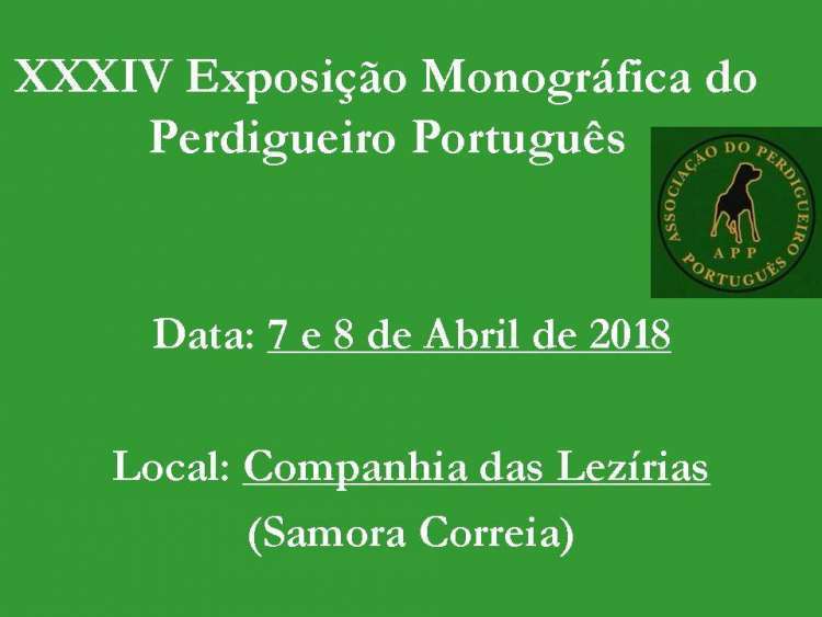 34.ª Exposición Canina Monográfica do Perdigueiro Português (CAC QC)
