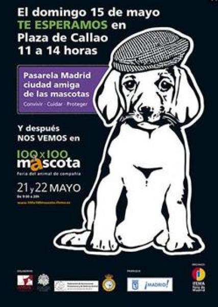 La Real Sociedad Canina participa en la pasarela Madrid ciudad amiga de las mascotas.