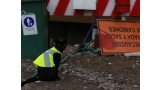 Black  el gato que supervisa las obras de construcción en Chile